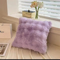 Axyaa Small Bubble Velvet Long Hair Pillow - Super Soft Double Sided Sofa Cushion