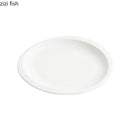 Axyaa Ceramic Disc White Plate Set for Various Cuisine Types