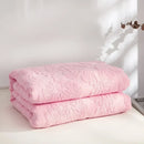 Axyaa Jacquard Cotton Towel Blanket: Soft, Breathable Bedspread for Adults & Kids