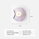 Axyaa Curved Yellow Glass Wall Lamp for Cozy Home Lighting