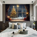 Winter Wonderland Tree Scene Background Cloth by Axyaa - Ideal for Party Decor and Photography