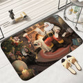 Axyaa Home Christmas New Year Decor Door Mat Bedroom Kitchen Floor Carpet