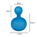 Frosted Glass Vase with Artificial Flowers - Axyaa Aesthetic Decor