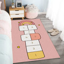 Axyaa Cartoon Hopscotch Rug: Kids Bedroom & Living Room Decor, Baby Crawling Mat