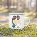 Enamel Mug Custom Name Tea Coffee Wine Mugs for Maid of Honor by Axyaa