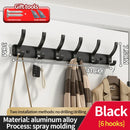 Axyaa Wall-Mounted One Row Hangers for Towels, Clothes, Hats, and More