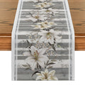 Axyaa Lily Floral Table Runner for Indoor and Outdoor Home Party Decor