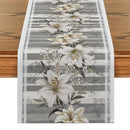 Axyaa Lily Floral Table Runner for Indoor and Outdoor Home Party Decor