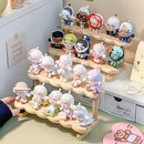 Axyaa Wooden Display Shelf for PopMart Figures - 2/3 Layers Blind Box Storage