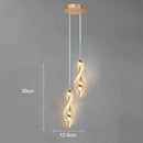 Axyaa Geometric Acrylic Pendant Light for Modern Home Decor and Lighting