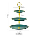 Axyaa Three Tier Round Cake Display Stand Tray - Wedding Birthday Party Decor