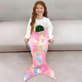Axyaa Glowing Mermaid Tail Blanket: Plush Wearable Blanket for Teen Girls, Unicorn Sleeping Bag
