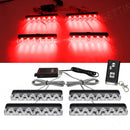 Axyaa Car LED Grid Strobe Light with Remote Control for Emergency Warning Beacons