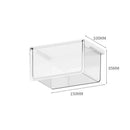 Axyaa Clear Drawer Organizer for Cotton Pads, Swabs, Floss - Under Mirror Cabinet Storage