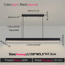 Axyaa Nordic Black LED Chandelier for Dining Table, Kitchen, and Bar - 2025 Collection