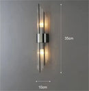 Axyaa Black Gold Crystal Wall Sconce Light for Home Decor