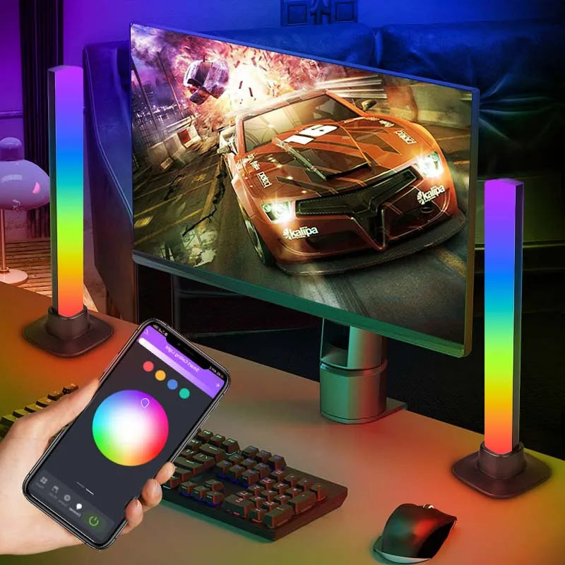 Axyaa Smart LED Gaming Light Bar with Bluetooth Color Modes