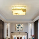 Axyaa Crystal Chinese Ceiling Light for Modern Living Room and Bedroom