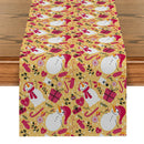 Snowman Tree Table Runner Kitchen Dining Decor by Axyaa