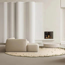 Axyaa Plush French Style Bedroom Rug: Irregular Shape Living Room Carpet