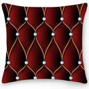 Axyaa Geometric Printed Pillowcase Double Sided Crystal Sofa Cushion Cover