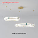 Axyaa Italian-Style Grand Villa Crystal Chandelier, Modern Minimalist Lighting Fixtures for Dining Room & Bedroom