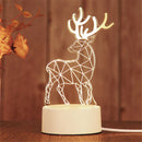 Axyaa 3D Acrylic LED Night Light | Romantic Bedroom Decoration Kids Lamp