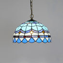 Axyaa Stained Glass Pendant Lights in Baroque Style for Kitchen and Home Decor
