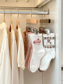 Axyaa 12-Clip Wooden Hat Storage Hanger | Cap, Socks, Newborn Clothes Organizer