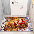 Axyaa Christmas & New Year Home Decor Door Mat - Anti-Slip Floor Rug