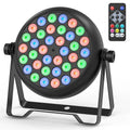 Axyaa 36LEDs Par Light Red Stage Disco Party Lights for Concert Wedding Theater