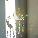 Axyaa Crystal Sun Catcher Prism Ball Moon Rainbow Wind Chimes Home Garden Decoration
