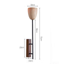 Axyaa Natural Stone LED Walnut Sconce Lamp