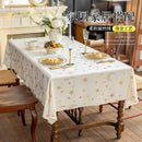 Axyaa Black Golden Moon Coffee Tablecloth Festival Home Fabric