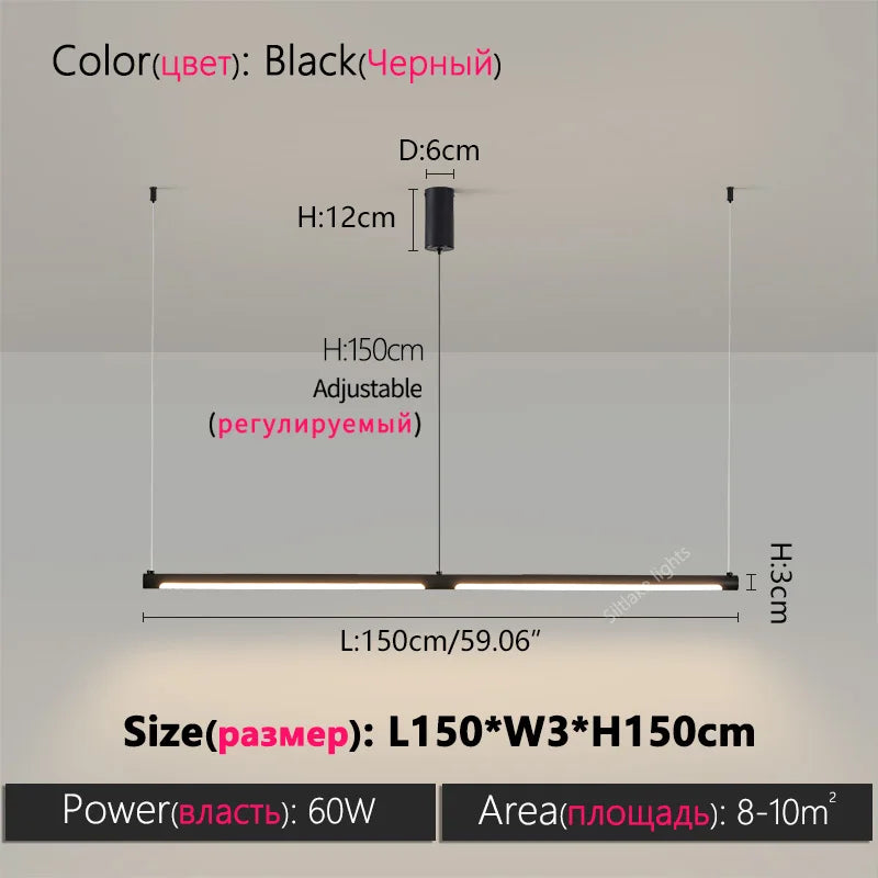 Axyaa Nordic LED Pendant Light for Kitchen Chandelier, Memory Function