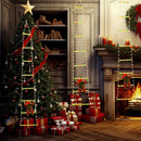 Axyaa Santa Claus Climbing Ladder USB String Lights - Christmas Tree Decoration