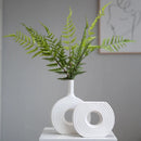Axyaa Striped Vase Silicone Mold for Resin, Concrete, Gypsum - Geometric Flowerpot Ornament