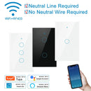 Axyaa Smart WiFi RF433 Touch Switch Voice Control App Panel Alexa Compatible
