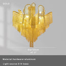 Axyaa Elegant Tassel Chain Ceiling Chandelier - Dimmable E14 Base