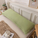 Axyaa Double Long Pillowcase Set of 2, 48x150 Size, Cotton Linen Blend