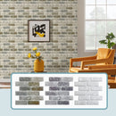 Axyaa Faux Brick Wall Stickers 3D Self-adhesive Panels, Waterproof 30x30cm Matt Decor