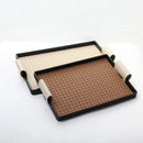 Axya Luxe Beige Leather Jewelry Tray for Home Decor, 30x35 cm