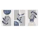 Axyaa Geometric Botanical Lines Canvas Art Print - Modern Living Room Decor