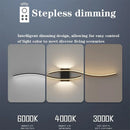 Axyaa Double Curve LED Wall Lamp Remote Control Light - Black Gold Sconces