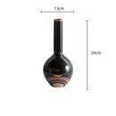 Axyaa Ceramic Vase Candlestick Golden Tray Flower Arrangement Home Decoration Plant Pot