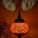 Axyaa Turkish Swirling Dance Mosaic Table Lamp Glass Bed Light Vintage Romantic Glass Mosaic Lamp
