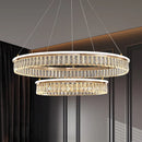 Axyaa Retro Crystal Chandelier: Elegant Golden Ceiling Light for Hotels, Restaurants, Living Rooms