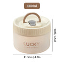 Axyaa Leak-proof Bento Box : Transparent Microwave Safe Lunch Box With Handle