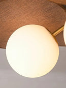 Axyaa Rattan Bubble Ceiling Chandelier for Home Decor
