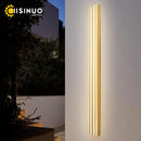 Axyaa Stainless Steel Outdoor Wall Lights: Waterproof Linear LED Lighting for Villas, Porch, Balcony